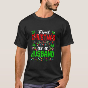Erste Weihnachten als Ehemann Funny Familie Xmas L T-Shirt