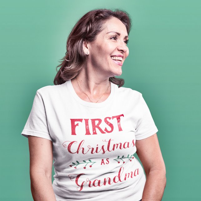 Erste Weihnachten als Großfamilie, die roten Text  T-Shirt (Von Creator hochgeladen)