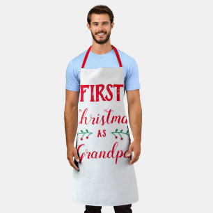 Erste Weihnachten als Großvater Schürze