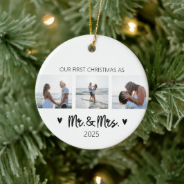 Erste Weihnachten als Herr und Frau Ornament