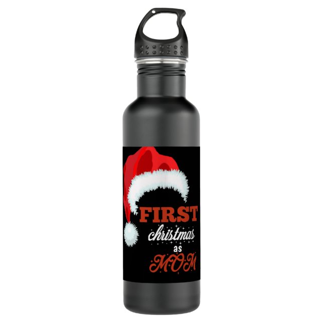 Erste Weihnachten als Mama Edelstahlflasche (Vorderseite)