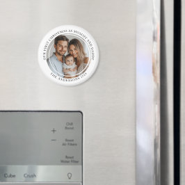Erste Weihnachten als Mama und Papa Custom Foto Magnet