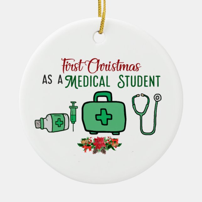 Erste Weihnachten als Medizinstudentin Ornament Me (Vorne)