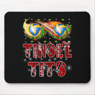 Erste Weihnachten als Momma Tinsel Volleyball Mama Mousepad