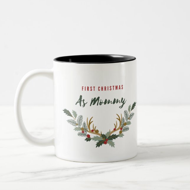 Erste Weihnachten als Mommy Tasse Weihnachtsgesche (Links)