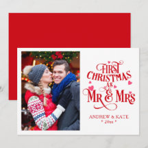 Erste Weihnachten als Mr. und Mrs. Personalisiert 