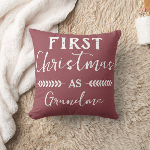Erste Weihnachten als Oma Weihnachtsfamilie Kissen