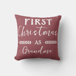 Erste Weihnachten als Oma Weihnachtsfamilie Kissen