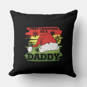 Erste Weihnachten als Papa - neuer Papa Kissen