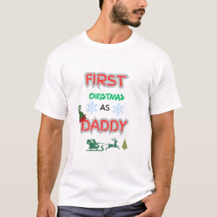 Erste Weihnachten als Papa T-Shirt