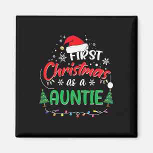 Erste Weihnachten als Tante 1. Weihnachtsmatte Magnet