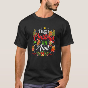 Erste Weihnachten als Tante Familie Matching Pajam T-Shirt