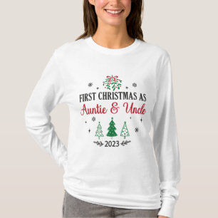 Erste Weihnachten als Tanten und Onkel 2023 T-Shirt