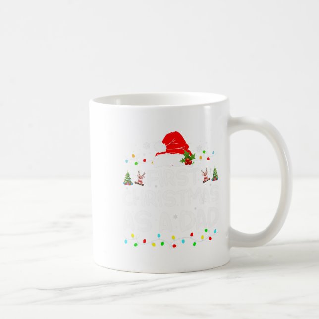 Erste Weihnachten als Vater Funny New Dad Weihnach Kaffeetasse (Rechts)