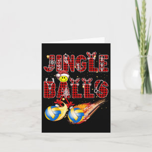 Erste Weihnachten als Vater Jingle Volleyball Papa Karte