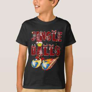 Erste Weihnachten als Vater Jingle Volleyball Papa T-Shirt