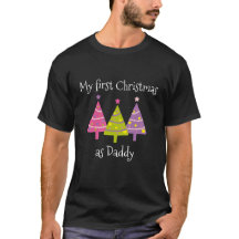 Erste Weihnachten als Vater Niedliche Bäume