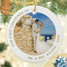 Erste Weihnachten als Verheiratete Mr. and Mrs. Fo