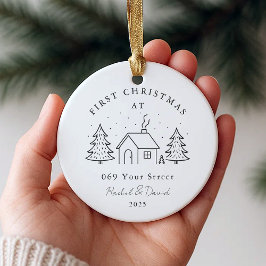 Erste Weihnachten an unserer neuen Adresse - Minim Keramik Ornament