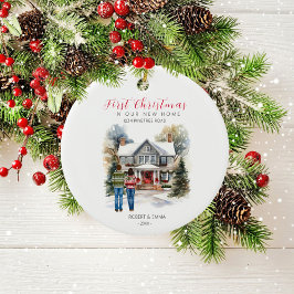 Erste Weihnachten auf unserer neuen Zuhause | Verh Keramik Ornament