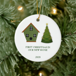 Erste Weihnachten auf unserer neuen Zuhause Weihna Keramikornament