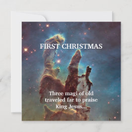 Erste Weihnachten Drei Magie der Alten Reisen weit Mitteilungskarte