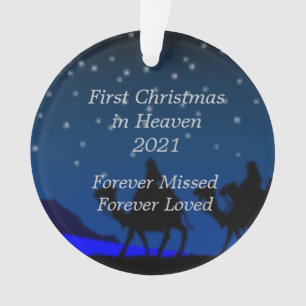 Erste Weihnachten im Himmel 2021 - Bilderverzierun Ornament