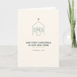 Erste Weihnachten im neuen Zuhause 2026 Grußkarte