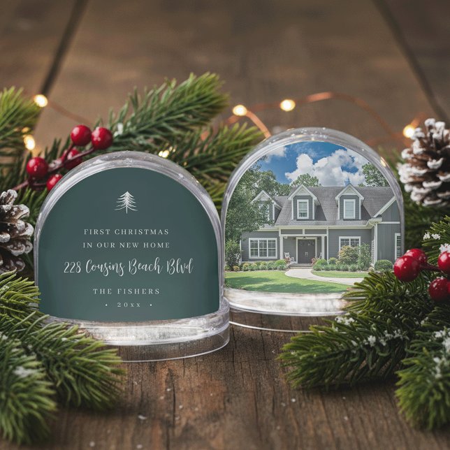 Erste Weihnachten im New Zuhause Foto Schneekugeln (Von Creator hochgeladen)