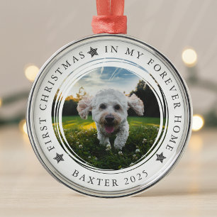 Erste Weihnachten in My Forever Zuhause Pet Foto Ornament Aus Metall