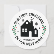 Erste Weihnachten in New Zuhause Personalisierte W