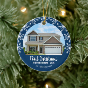 Erste Weihnachten in unserem neuen Zuhause Foto Bl Keramik Ornament