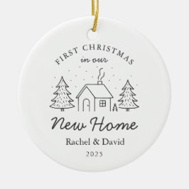 Erste Weihnachten in unserem neuen Zuhause - Minim Keramik Ornament