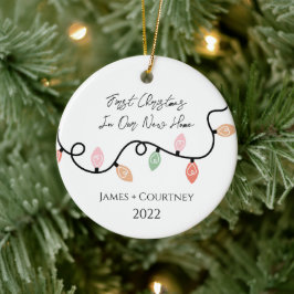 Erste Weihnachten in unserem neuen Zuhause-Ornamen Keramik Ornament