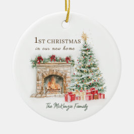 Erste Weihnachten in unserem neuen Zuhause-Ornamen Keramik Ornament