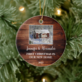 Erste Weihnachten in unserem neuen Zuhause-Stallho Keramik Ornament