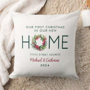 Erste Weihnachten in unserem neuen Zuhause Waterco Kissen