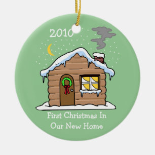 Erste Weihnachten in unserer neuen Zuhause 2010 (H Keramikornament