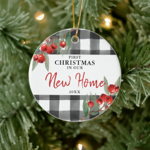 Erste Weihnachten in unserer neuen Zuhause Persona Keramik Ornament