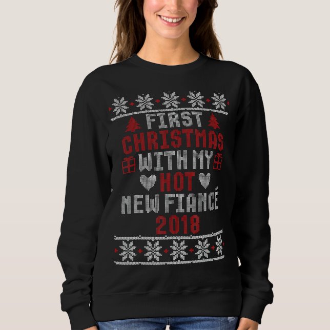 Erste Weihnachten mit meinem neuen Verlobte 2018-G Sweatshirt (Vorderseite)