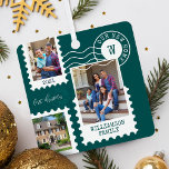Erste Weihnachten Neue Zuhause Fun Postage Briefma Ornament Aus Metall<br><div class="desc">Spaß und unvergessliche "First Christmas in Our New Zuhause" Metallschmuck. Design bietet unseren lustigen Porto-Briefmarke Foto Collage Design. Collage mit 3 Fotos,  um Ihre besonderen Fotos Ihrer Familie und neue Zuhause anzuzeigen. Anpassbarer Text mit Unterschrift,  Jahr,  Adresse und Monogramm. Dieses Ornament wäre ein großartiges Geschenk für ein Hauswärmespiele.</div>