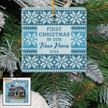 Erste Weihnachten Neue Zuhause Snowflake Imitate S