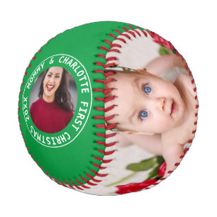 Erste Weihnachten Personalisiert eines von einem F Baseball