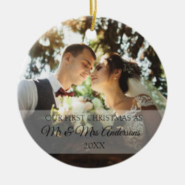 Erste Weihnachten - Personalisiert Keramik Ornament