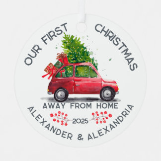 Erste Weihnachten weg von der Zuhause Ornament Aus Metall