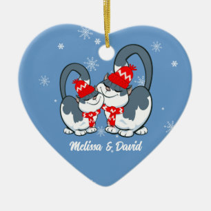 Erste Weihnachten zusammen. Custom Christmas Keramikornament