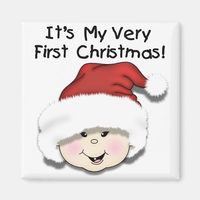 Erste Weihnachts-Asiatische Baby-Shirts und Gesche Magnet (Vorne)