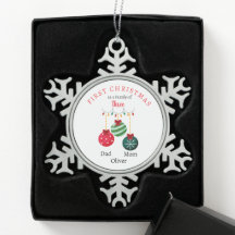Erste Weihnachtsfamilie von drei Keepake