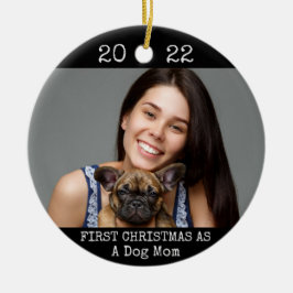 Erste Weihnachtsfeier als Hund Mama 2 Foto 2 Schwa Keramik Ornament