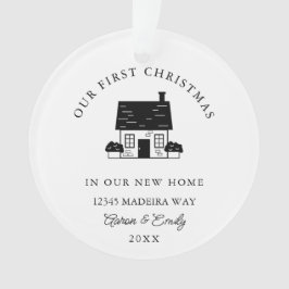 Erste Weihnachtsfeier Neuer Zuhause Acrylic Orname Ornament